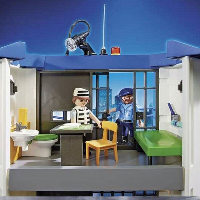 Playset City Action Police Station With Prison Playmobil 6919
