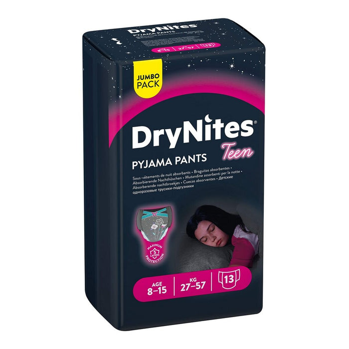 Pakke med trusser til piger DryNites Pyjama Pants Teen (13 uds)