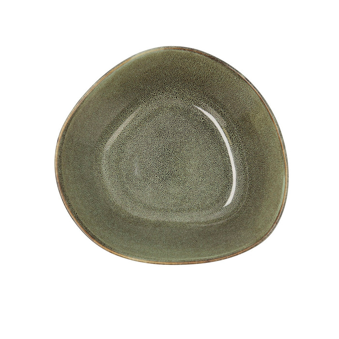 Salatskål Bidasoa Ikonic Keramik Grøn (20 x 19,5 x 8,5 cm) (Pack 3x)