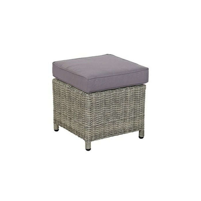 Sofa og spisebordssæt DKD Home Decor MB-166669 Udvendig Krystal Polyester syntetisk spanskrør Stål (267 x 204 x 90 cm) (4 pcs)