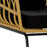 Vrtni stol DKD Home Decor Metal Spanskrør (76 x 58 x 80 cm)