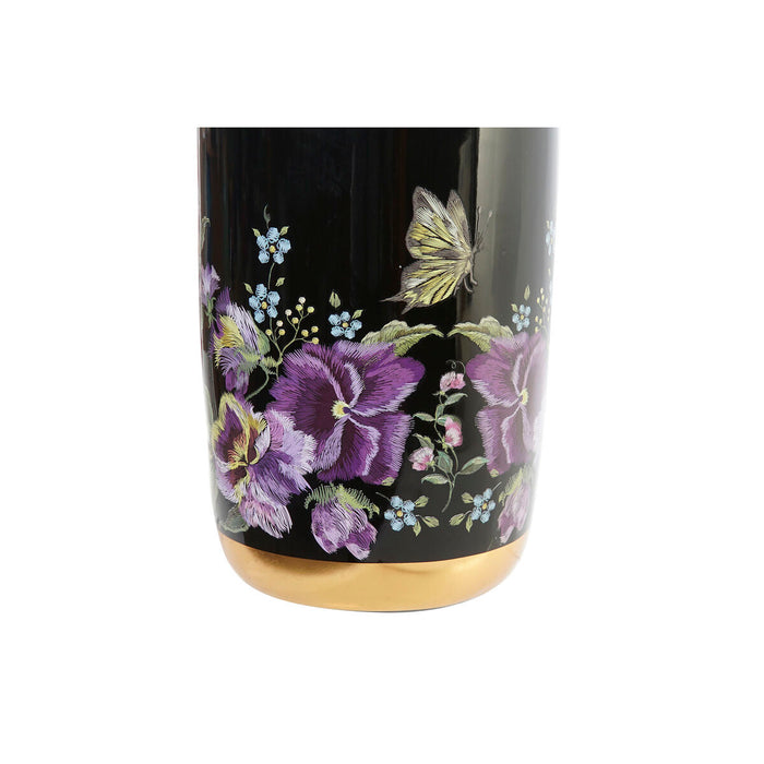 Vase DKD Home Decor Porcelæn Sort Shabby Chic (18 x 18 x 42 cm)