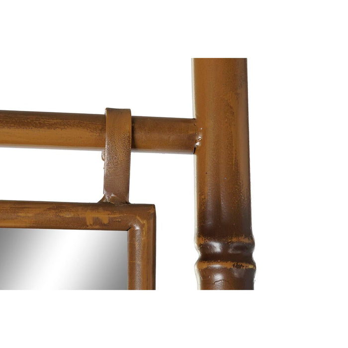 Fritstående håndklædestativ DKD Home Decor Spejl Metal Sennep (55 x 3 x 190 cm)