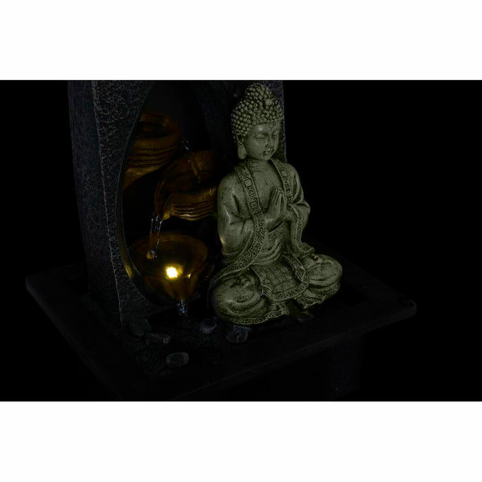 Have springvand DKD Home Decor Buddha Harpiks Orientalsk (15 x 15 x 25 cm) (3 enheder)