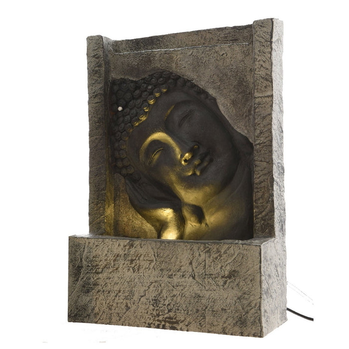 Have springvand Ansigt Buddha Polyesterharpisk (13,5 x 28 x 40 cm)
