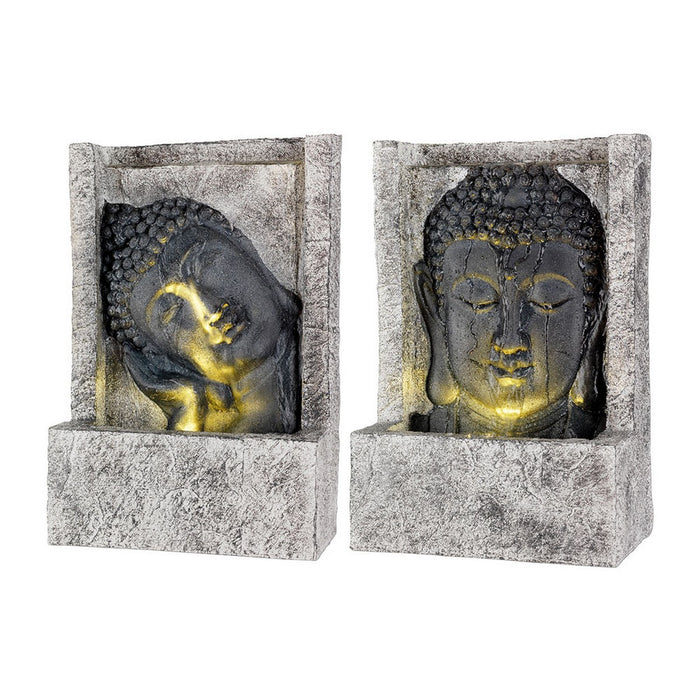 Have springvand Ansigt Buddha Polyesterharpisk (13,5 x 28 x 40 cm)