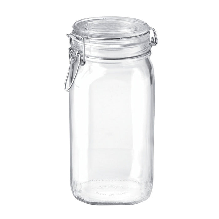 Mad Bevarelse Container Bormioli Rocco fido Gennemsigtig Glas (1,5 L) (6 enheder)